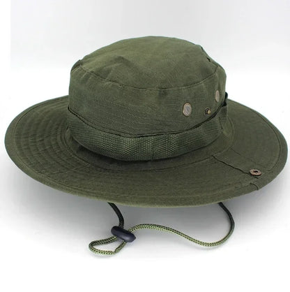 Men & Women Sun Hat Camouflage Cap Outdoor Sports Sun Bucket Cap 60cm