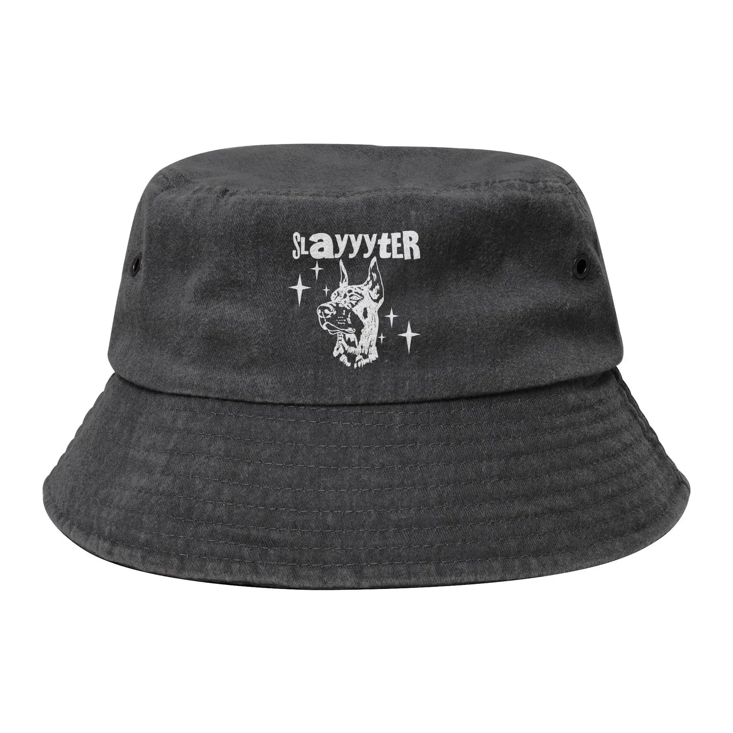 Unisex Distressed Cotton Bucket Hats