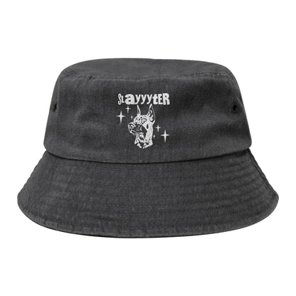 Unisex Distressed Cotton Bucket Hats
