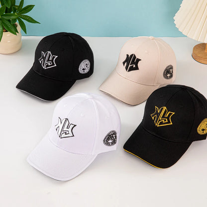 1pc Unisex Baseball Cap with Embroidered New York Logo and Stars - Lightweight Cap