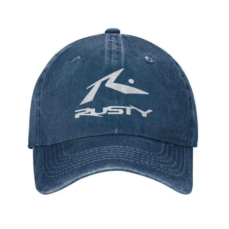 Rusty Print Baseball Caps Classic Cotton Distressed Washed Headwear for Men Women