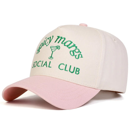 Unisex Social Club Embroidery Baseball Caps Spring Autumn