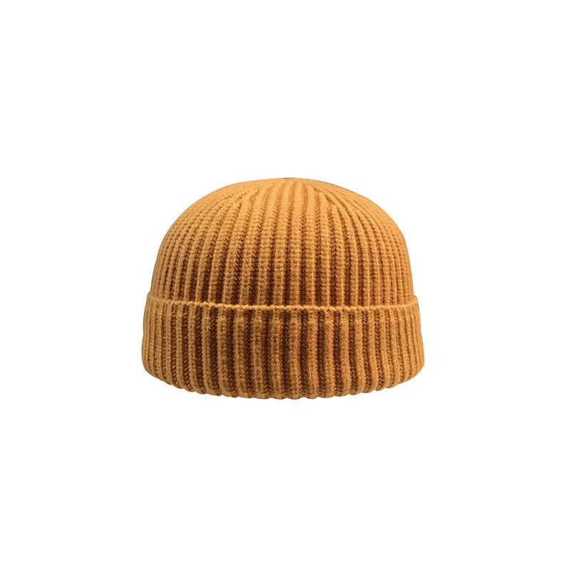 Autumn  Winter Short Warm Melon Hat Men