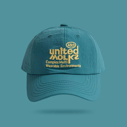 Letter Design Quick Dry Face Slimming Baseball Cap