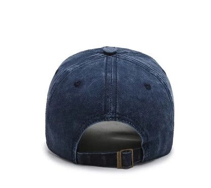 Hat Women's Korean Version Cap Soft Top Washed Distressed Baseball Cap