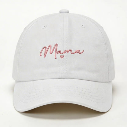 Fashion Washed Cotton Mama Heart Caps