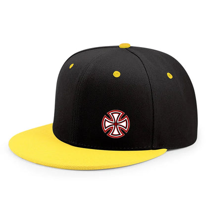 Printed Snowflake Pattern Flat Edge Baseball Cap Enlarged And Deepened