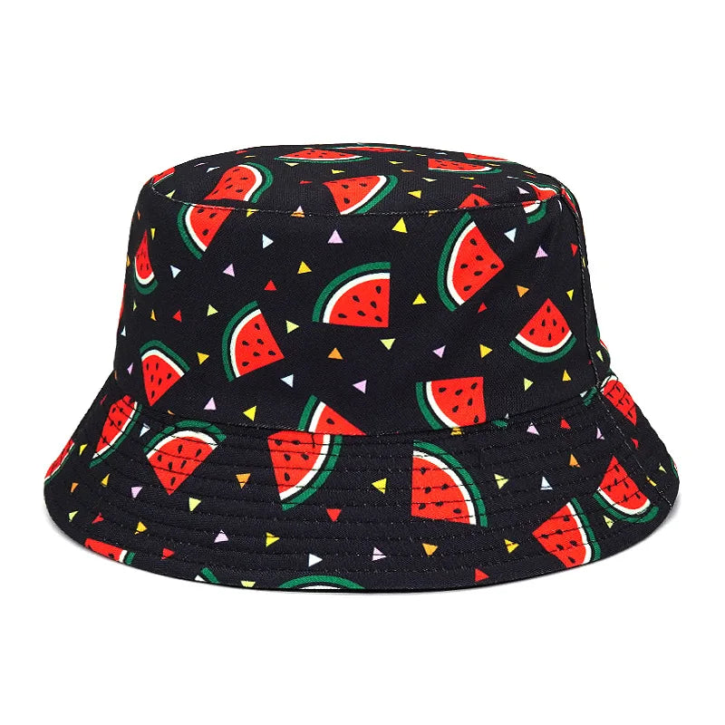 Fashion Print Hip Hop Bucket Hat Summer Men Fisherman Caps Hats Women