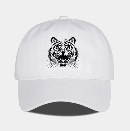 Tiger Head Print Baseball Cap Bold Vintage Wild Style Daily Commute Outdoor Hiking Camping Travel Perfect Gift