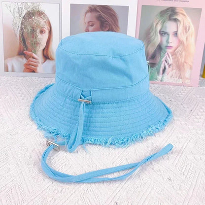 Unisex Bucket Hat, Versatile Women's Sun Protect Beach Cap
