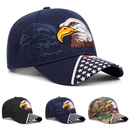 Creative Baseball Hat Eagle American Flag Embroidered Hip Hop