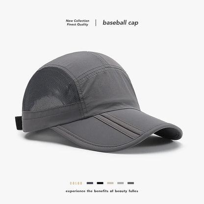 1pc Summer Foldable Sunshade Mesh Baseball Cap for Men