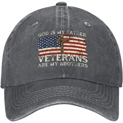 Veterans Are My Brothers Distressed Baseball Cap