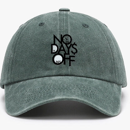Adjustable Alphanumeric Printed Baseball Cap