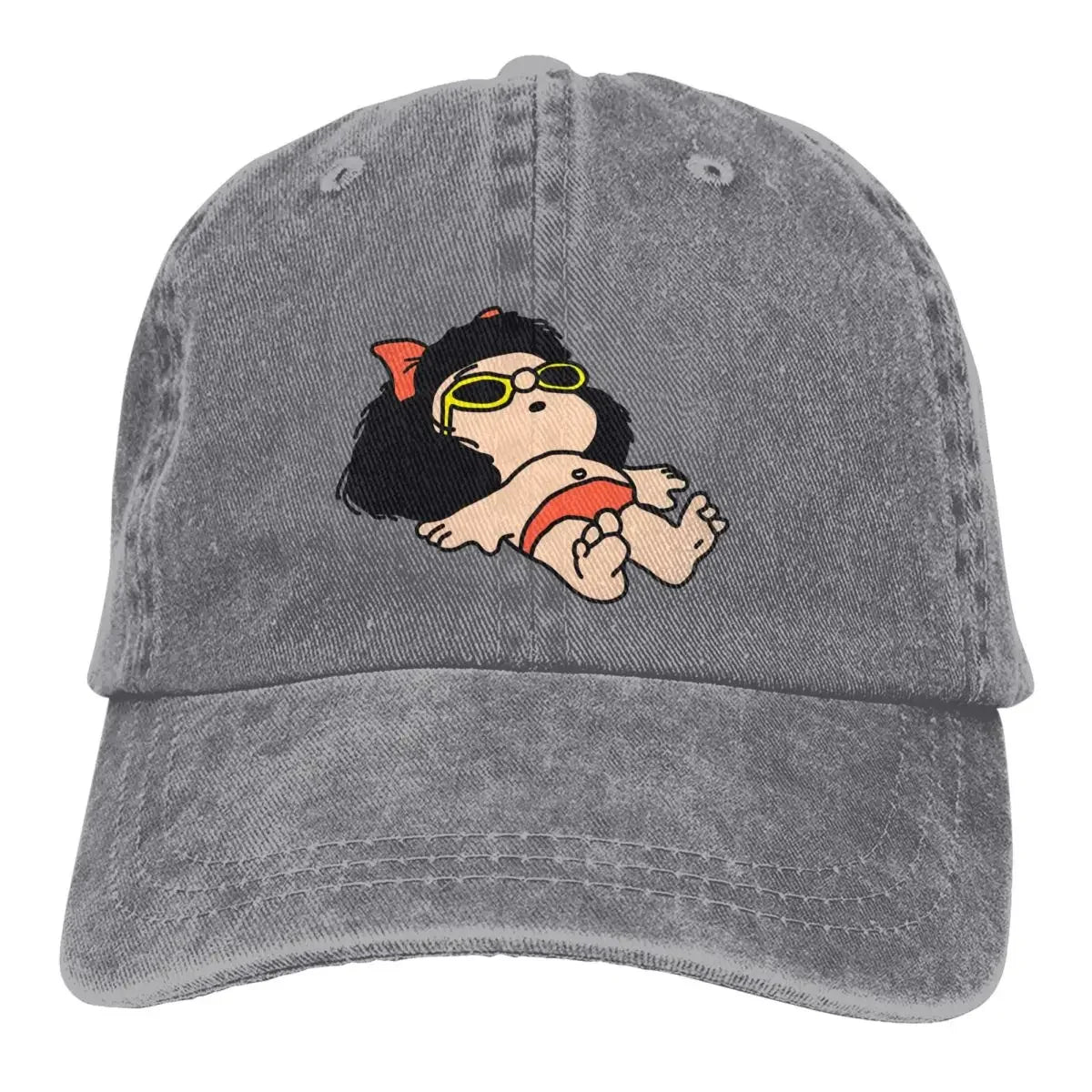 Mafalda Cartoon Multicolor Hat Peaked Women's Cap