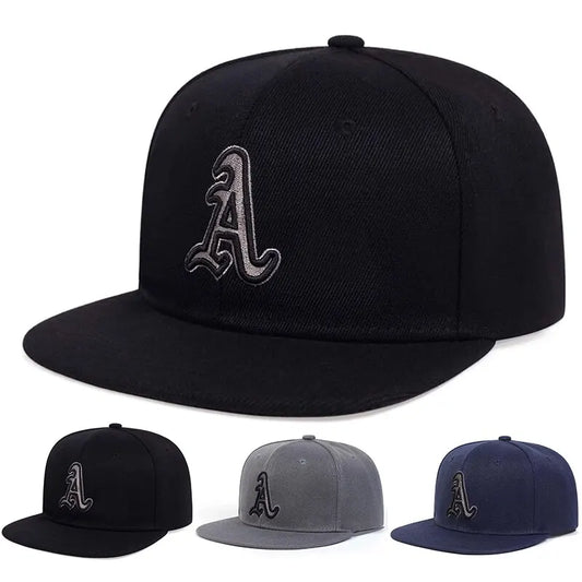 Unisex Gothic Alphabet Embroidery Hip Hop Hats Outdoor