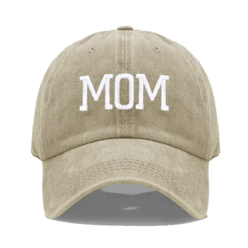 DAD MOM Embroidery Pure Cotton Baseball Cap Fashion Sport Golf Caps Sun Hat
