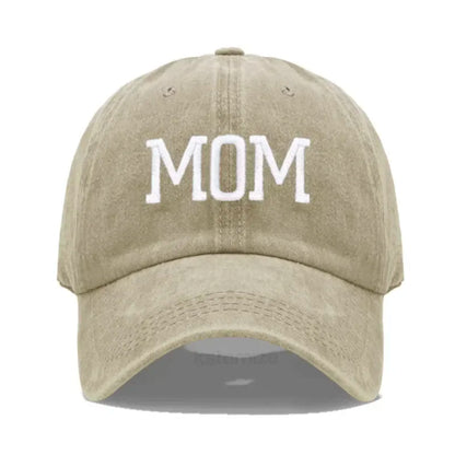 DAD MOM Embroidery Pure Cotton Baseball Cap Fashion Sport Golf Caps Sun Hat