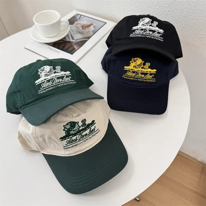 Unisex Letter Embroidery Breathable Baseball Caps
