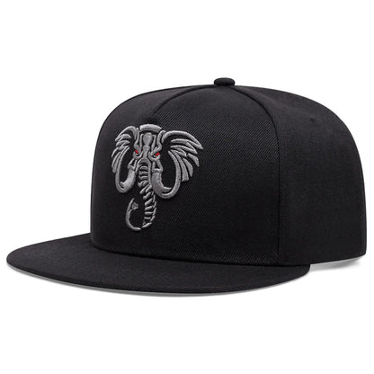 Personalized Hip Hop Hat Animal Embroidered Flat Edge Hat Outdoor Daily Decoration Hat Sunshade Hat Unisex Baseball Hat