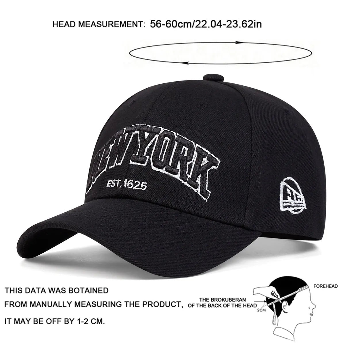New York Letter Embroidery Baseball Caps Autumn Outdoor Adjustable Casual Hats Sunscreen Hat