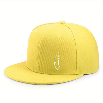 Lettered Smiley Face Print Stylish Baseball Cap