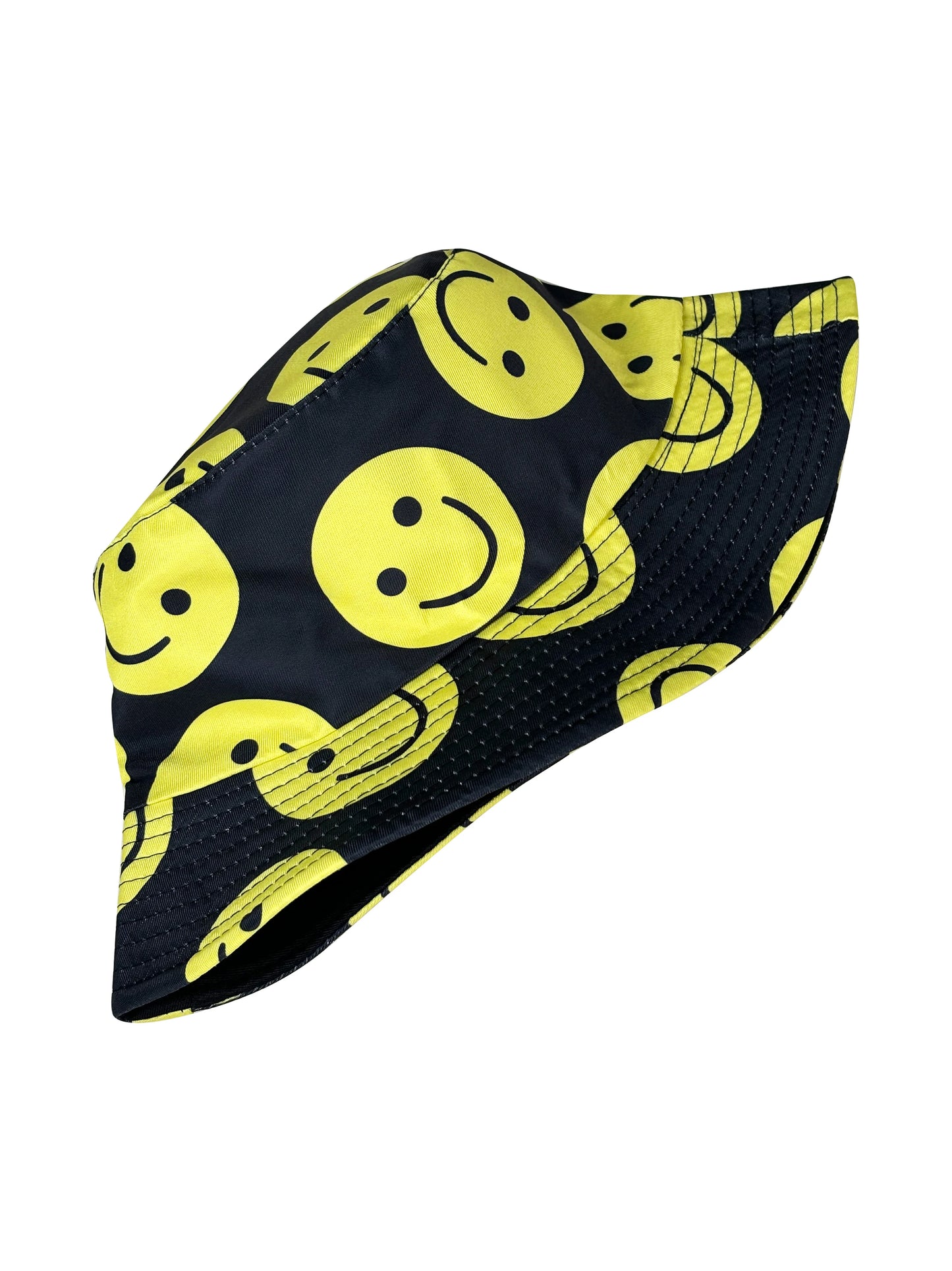 Smiley Face Expression Fisherman Hat, Reversible Sun Hat, Foldable Stylish Bucket Hat