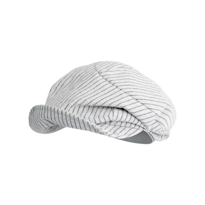 Lightweight Breathable Striped Berets Short Brim Adjustable