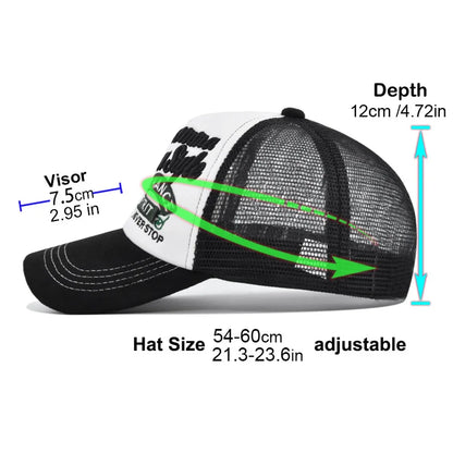 Outdoor Letter Three-Dimensional Embroidered Cotton Baseball Cap