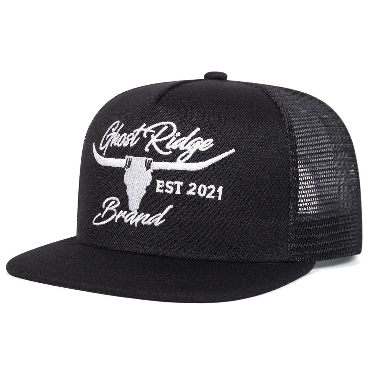 Unisex Bullhead Letter Embroidery Hip-hop Net Hats Spring And Summer