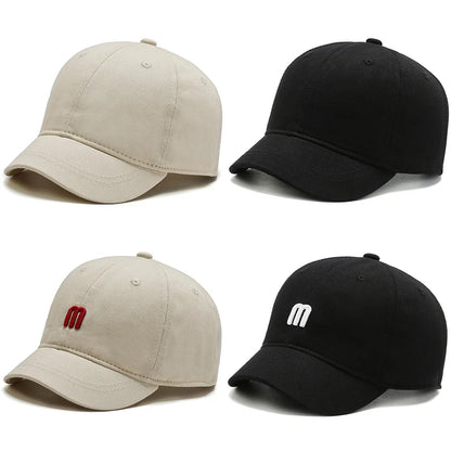 Unisex Short Brim Peaked Cap Streetwear