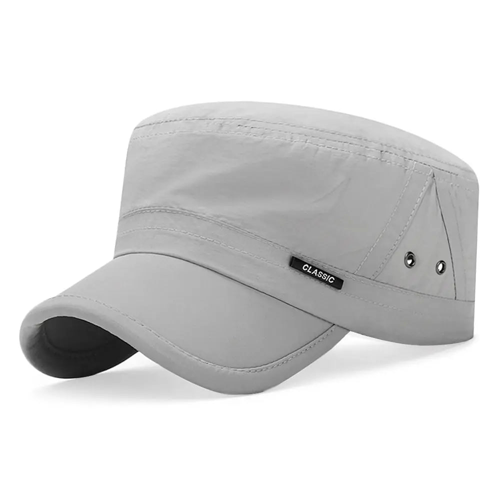 New Men Unisex Hat Baseball Cap Cotton Cadet Hat Breathable Combat Fishing Flat