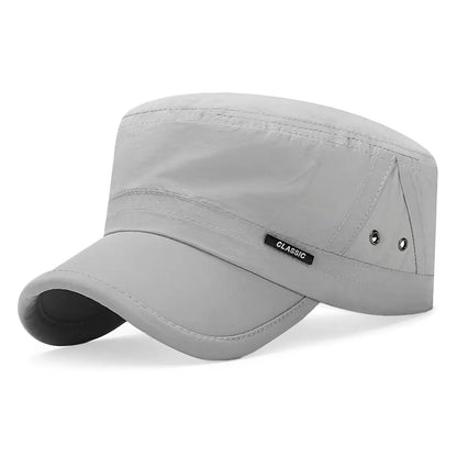 New Men Unisex Hat Baseball Cap Cotton Cadet Hat Breathable Combat Fishing Flat