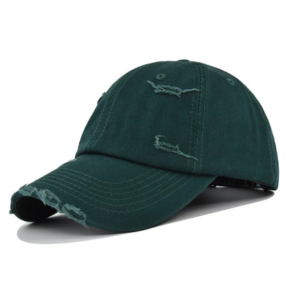Fashionable Washed Baseball Cap, Worn-Out Duckbill Cap