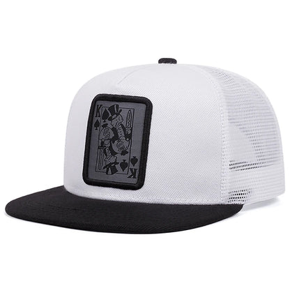 Snapback Hat Poker Character K Embroidered Flat Edge Hat Fashion Hip Hop Hat