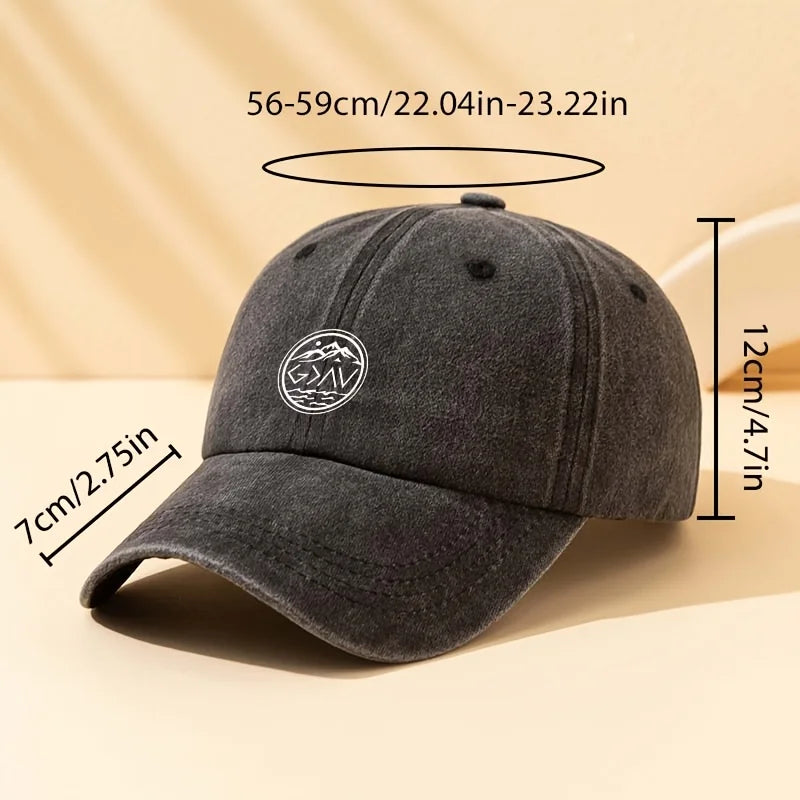 A Fashionable Letter Printed Baseball Cap, Versatile Outdoor