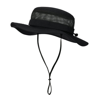 Men Breathable Cowboy Boonie Hat
