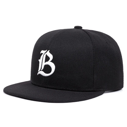 Flat brimmed Hat IB Embroidered Street Hip Hop Hat
