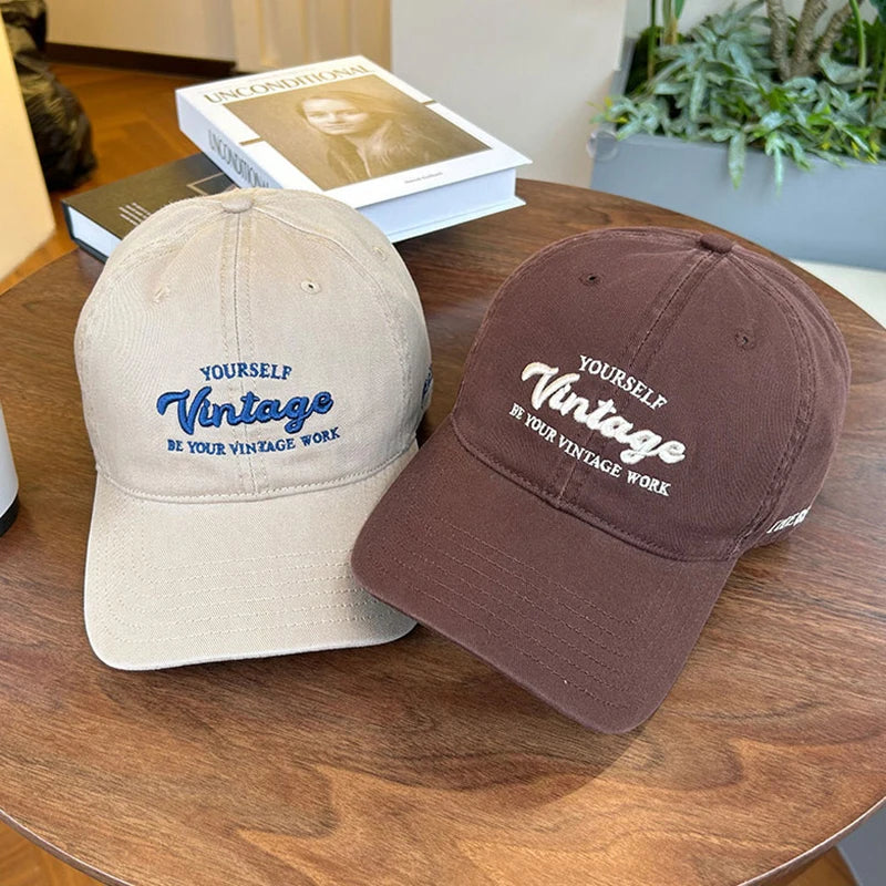 Letter Embroidery Baseball Hat For Men Women