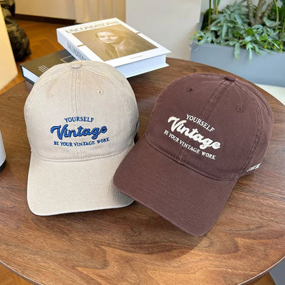 Letter Embroidery Baseball Hat For Men Women