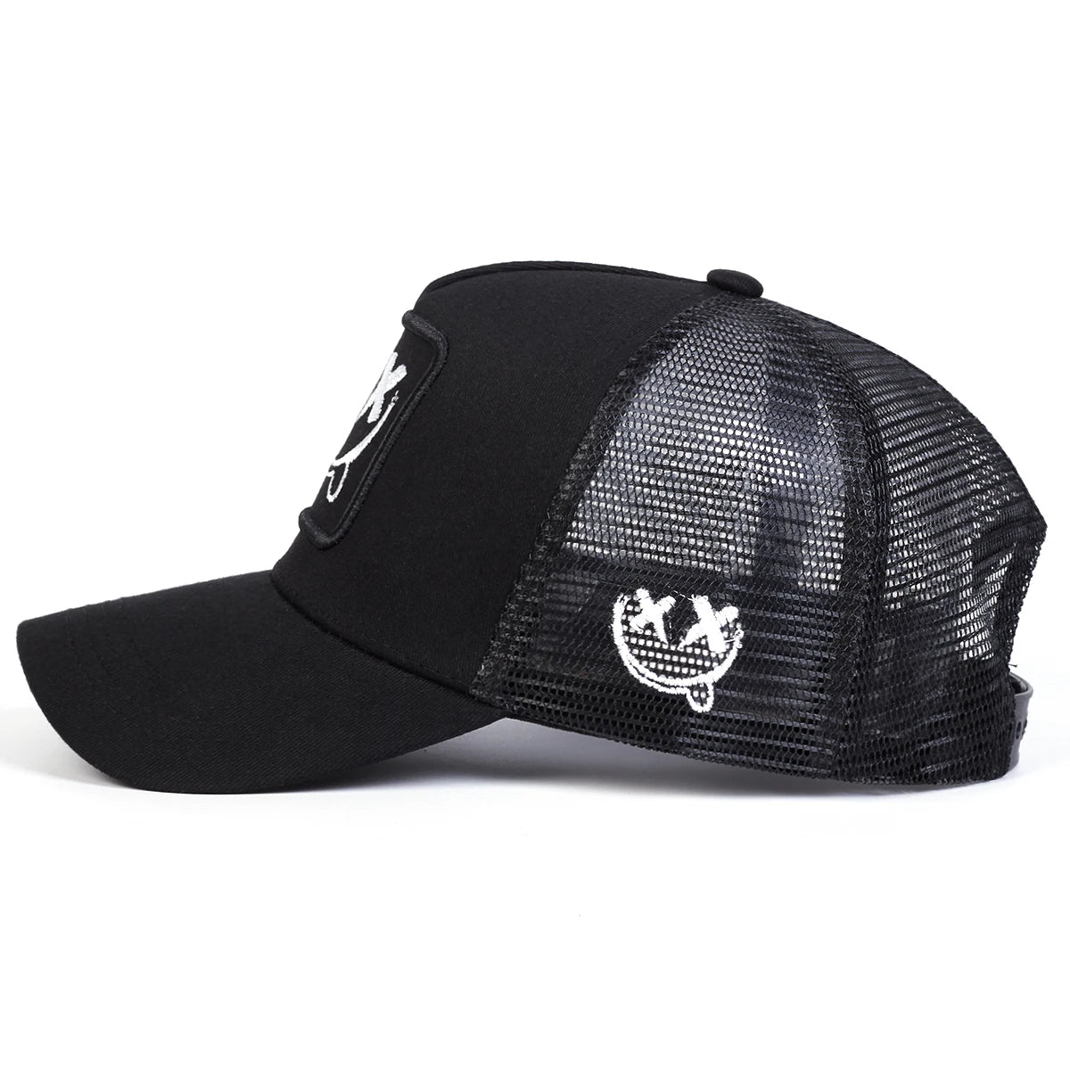 Unisex XX Smiling Face Embroidery Baseball Net Caps Spring And Summer Outdoor