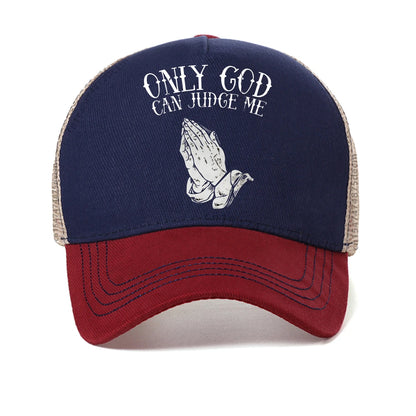 Only God can judge me Printed baseball cap Men's