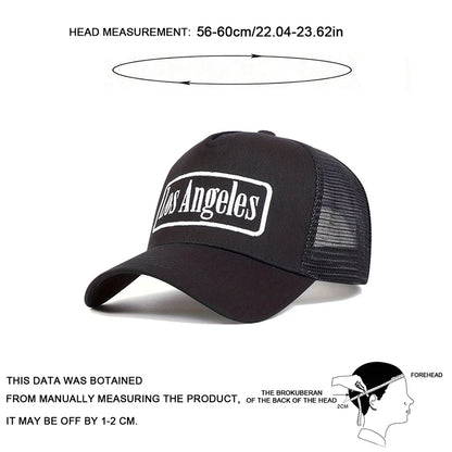 Unisex Los Angeles Print Baseball Net Caps Spring and Summer