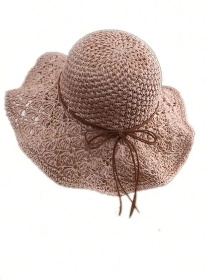 Women’s Summer Wide-Brimmed Foldable Panama Hat