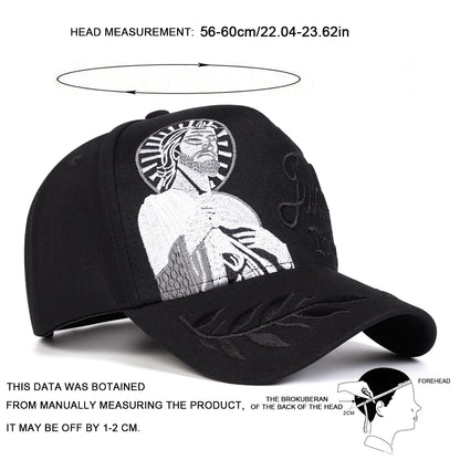 Unisex San Judas Tadeo Letter Embroidery Baseball Caps Spring Autumn