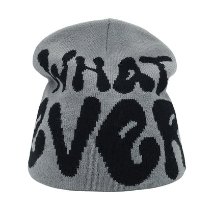 Y2K Letter Beanies Women Men Winter Autumn Warm Knit Hat