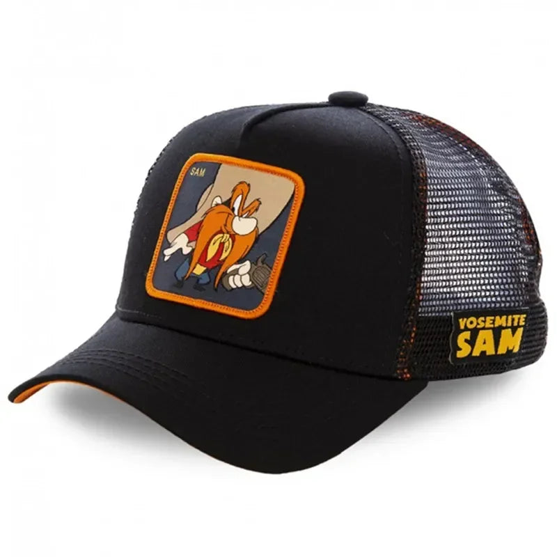 High Quality Brand Anime Cartoon Snapback Cotton Baseball Cap Men Women