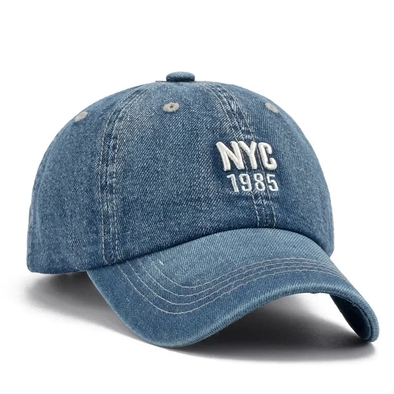 Unisex NYC 1985 Embroidery Baseball Caps Spring Autumn