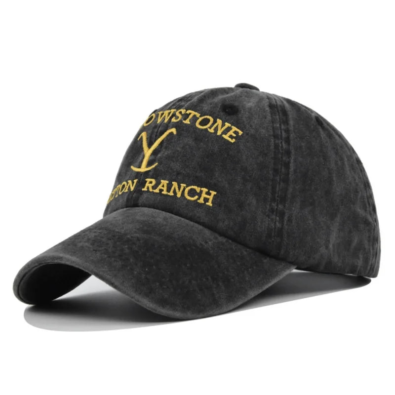 Summer Yellowstone Dutton Ranch Hat Cross Ponytail Baseball Cap
