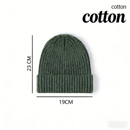 Autumn  Winter Short Warm Melon Hat Men